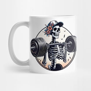 Deadlift Skeleton Mug